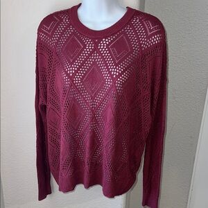 Torrid Burgundy Knit Sweater Size 00